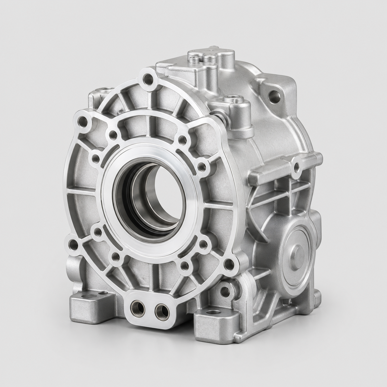Precision gearbox housing in production
